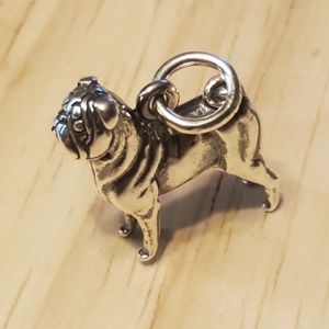 James Avery Retired pug dog charm